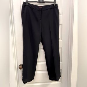 JM Studio by John Meyer fully lined black trouser dress pants.
